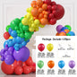Colorful Rainbow Matte Balloons Garland Arch Kit DIY Latex Happy Birthday Party Balloons Supplies Girl Wedding Decoration Golobs