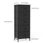 5‑Drawer Fabric Cabinet – 48" Living Room Storage