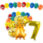 Pikachu Birthday Party Decoration Set (Backdrop · Balloons · Tableware · Kids Party Kit)