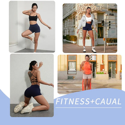 Women’s High‑Waist Sports Shorts (Slim Fit, Butt‑Lift, Yoga &amp; Gym)
