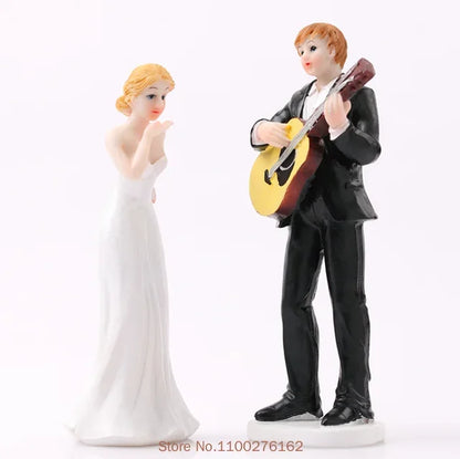 Wedding Couple Resin Cake Figurine