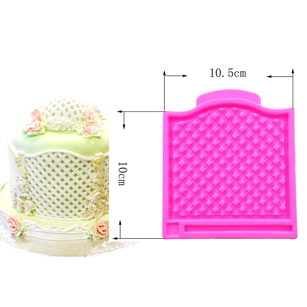 Texture Molding Silicone Molds for Fondant Cake Decorating Molded
