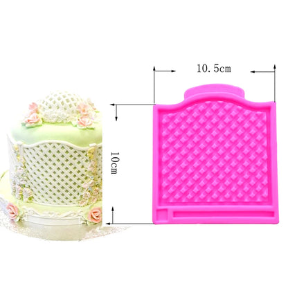 Texture Molding Silicone Molds for Fondant Cake Decorating Molded