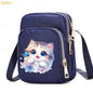 Cat & Dog Faith Quote Crossbody Phone Bag
