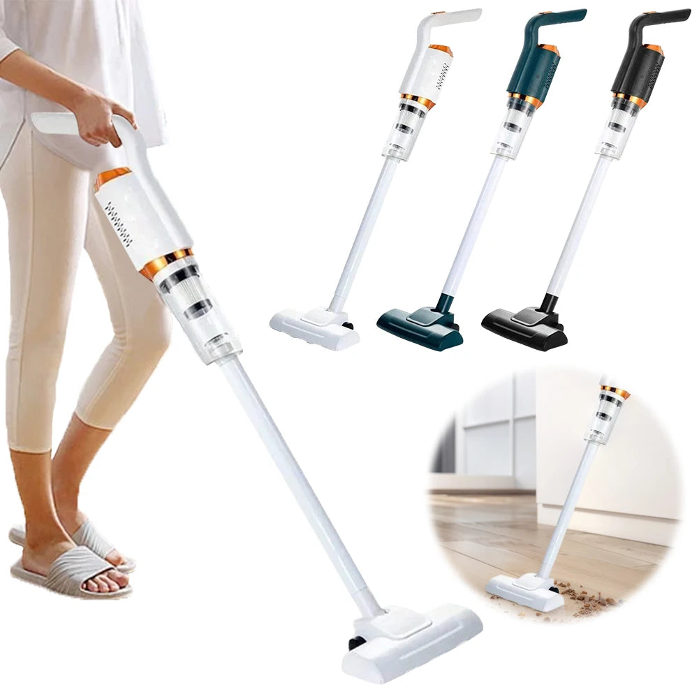 Large‑Suction Wireless Handheld Vacuum – USB‑Rechargeable 120W Cleaner with 2000mAh Battery for Home & Car