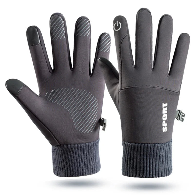 Winter Warm Full Fingers Waterproof Touch Screen Fleece Gloves