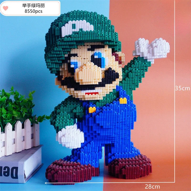 Super Brother Cartoon Micro Block Toy – Assembly Model