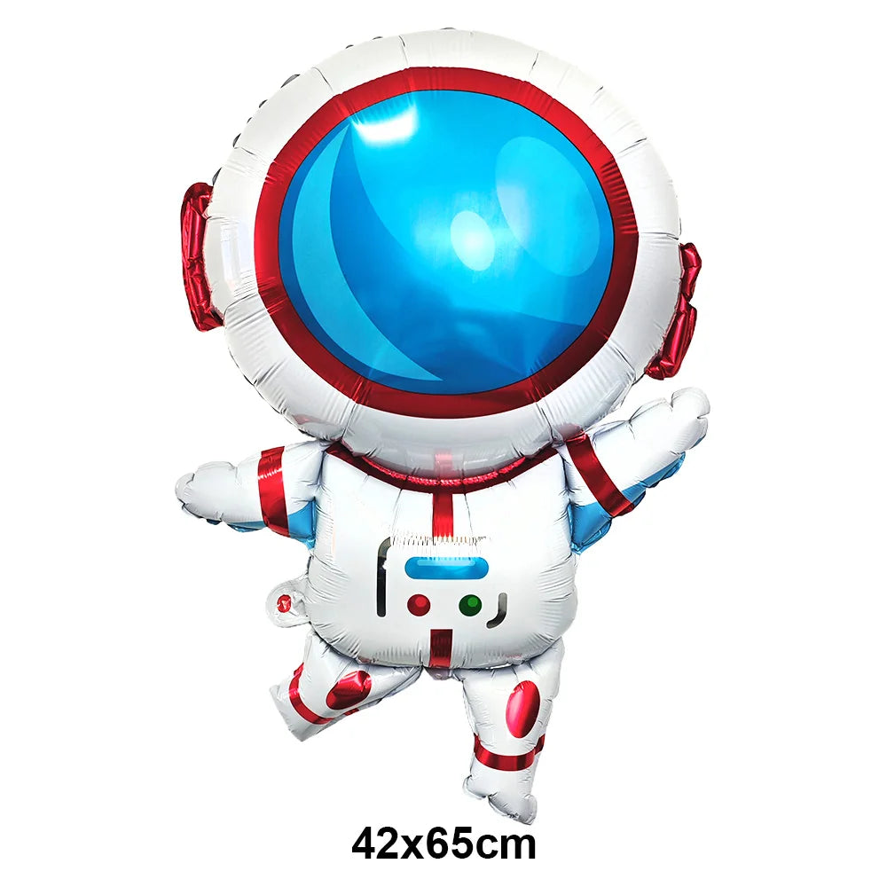 4D Standing Astronaut Spaceman Balloons Rocket Foil Balloons Kids Toys Baby Shower Outer Space Themed Birthday Party Decorations