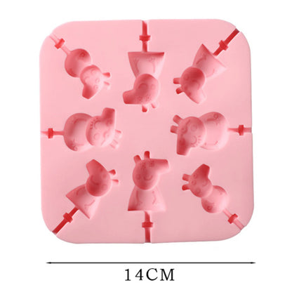 Round Silicone Lollipop Mold – Kids’ DIY Chocolate, Candy & Biscuit Baking Tool