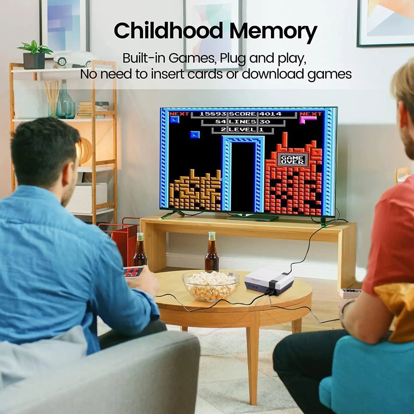 Retro 8‑Bit Game Console – 620 Games, AV Output