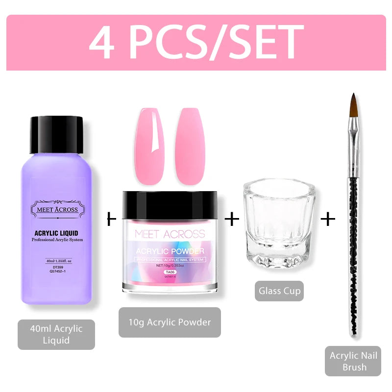Acrylic Powder Set- Clear /Pink/ Nude