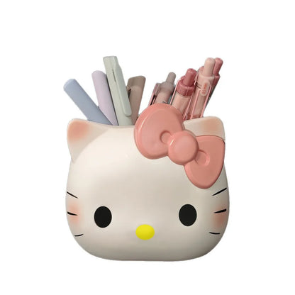 Hello Kitty Pen Holder &amp; Desktop Organizer (Kawaii Cartoon Storage Box)