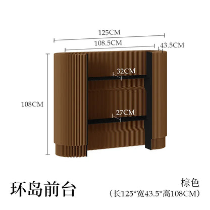 Honeycomb‑Structured Paper Front Desk / Welcome Reception Counter
