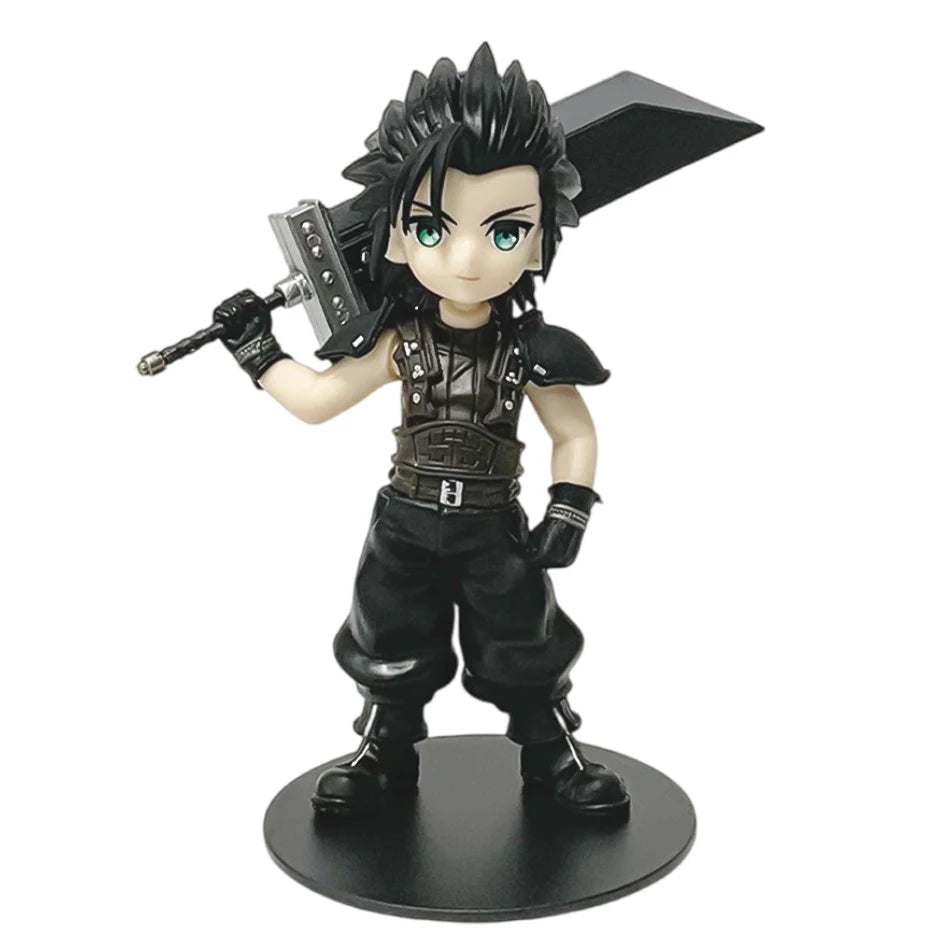 1–12cm Anime Figure Set – Cloud, Tifa, Aerith & Zack PVC Collectible Desktop Display