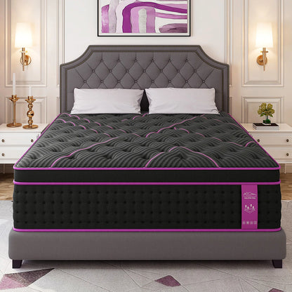 12/14" Medium‑Firm Hybrid Mattress — Gel Memory Foam & Pocket Springs