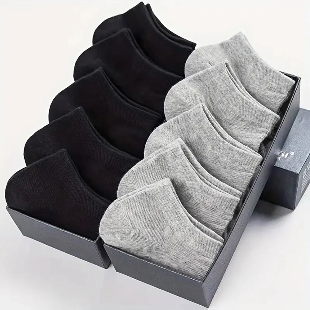 10/20/40 Pairs Men's Boat Socks Sweat Absorption Ankle