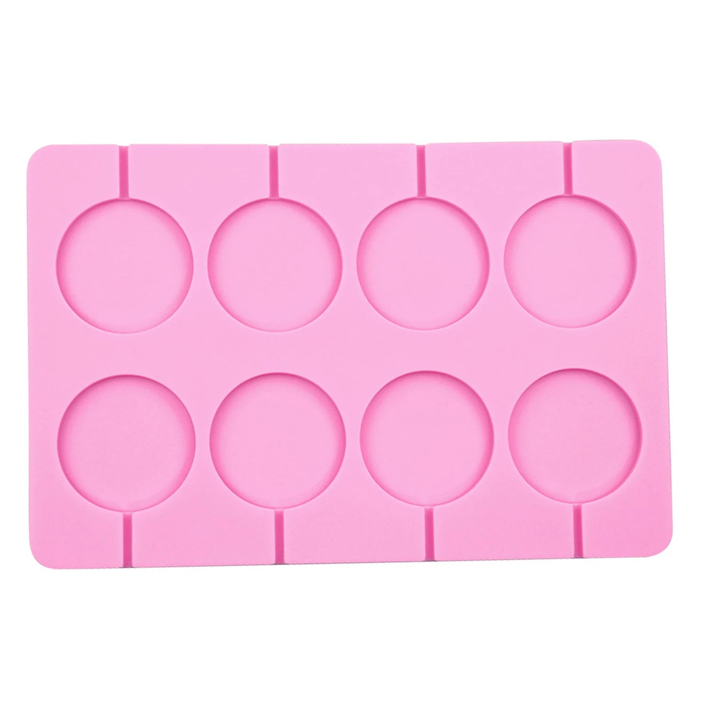 Round Silicone Lollipop Mold – Kids’ DIY Chocolate, Candy & Biscuit Baking Tool