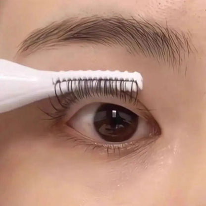 Electric Heated Eyelash Curler – Wide‑Angle Bezel‑Free Lash Lift Tool with Quick Heating