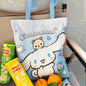 Sanrio Hello Kitty Canvas Shoulder Tote – Large Capacity