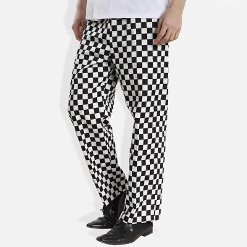 Men Work Wear Restaurant Kitchen Elastic Waist Pants