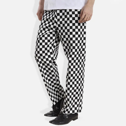 Men Work Wear Restaurant Kitchen Elastic Waist Pants
