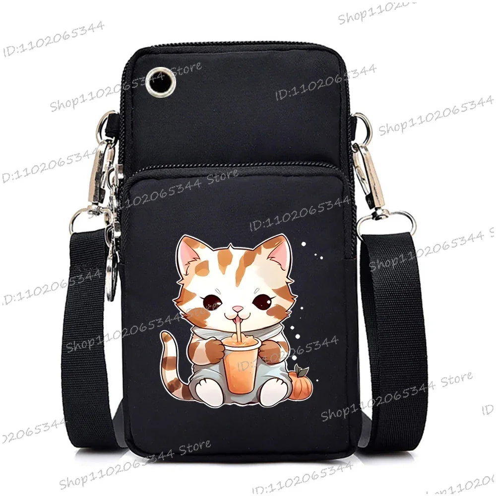 “Just A Girl Who Loves Cats” Mini Phone Crossbody Bag