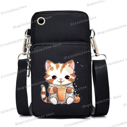 “Just A Girl Who Loves Cats” Mini Phone Crossbody Bag