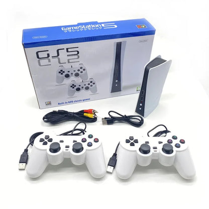 GS5 Pro G620 Retro 8‑Bit Video Game Console (620 Built‑In Games, Dual USB Controllers, AV Output)