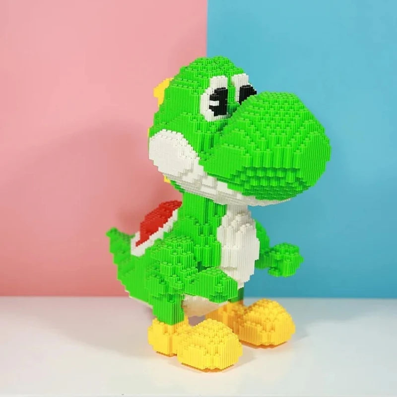 33cm Giant Green Dinosaur Building Blocks (Small Particle Bricks)