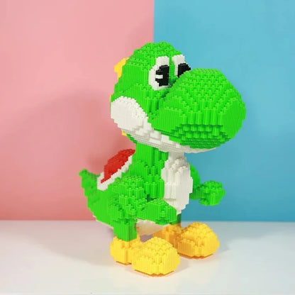 33cm Giant Green Dinosaur Building Blocks (Small Particle Bricks)