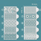 10PCS/set DIY Fondant Stencil Reusable Cake Decorating Stencil Plastic Spray Mold Stencils Cake Drawing Painting Decorating tool