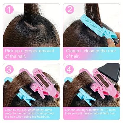 8 PCS Hair Root Fluffy Clip Bangs Curling Clips