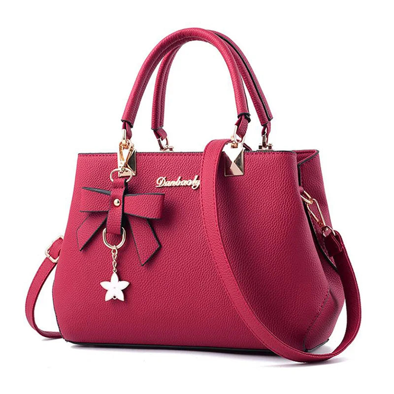 Fashion Women’s Large‑Capacity PU Leather Shoulder Bag (Vintage Designer Satchel &amp; Crossbody Tote)