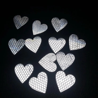 delete  12pcs Heart Shape Reflective Car Stickers Night Warning Mark Reflective Tape Stickers Decoration Decal Car Accessories