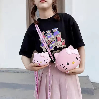 Hello Kitty Mini Crossbody Bag (11cm / 19cm Kawaii Messenger &amp; Phone Purse)