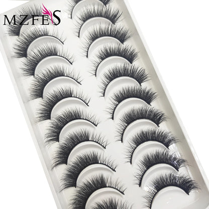 10 Pairs of Natural 3D Mink Lashes