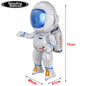 4D Standing Astronaut Spaceman Balloons Rocket Foil Balloons Kids Toys Baby Shower Outer Space Themed Birthday Party Decorations