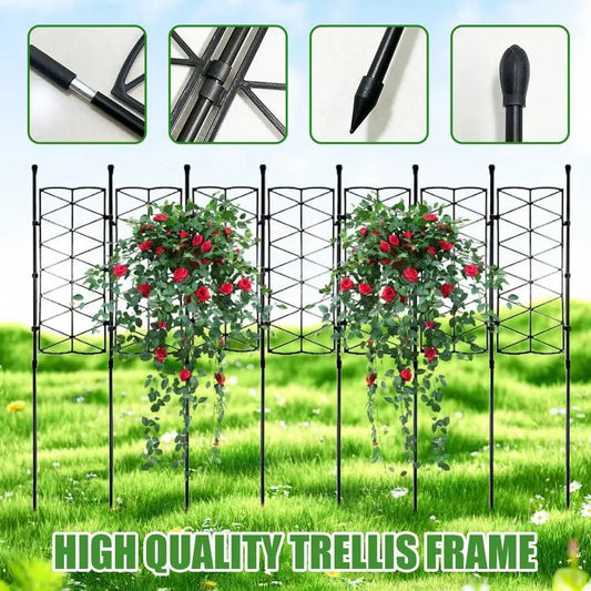 Garden Trellis for Climbing Plants Sturdy Plant Trellis Lattice Stake for Potted Plant Trellis Support Frame Gardening Supplies