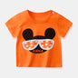 Children's  Cartoon Print T-Shirt  Short Sleeve 100% Cotton