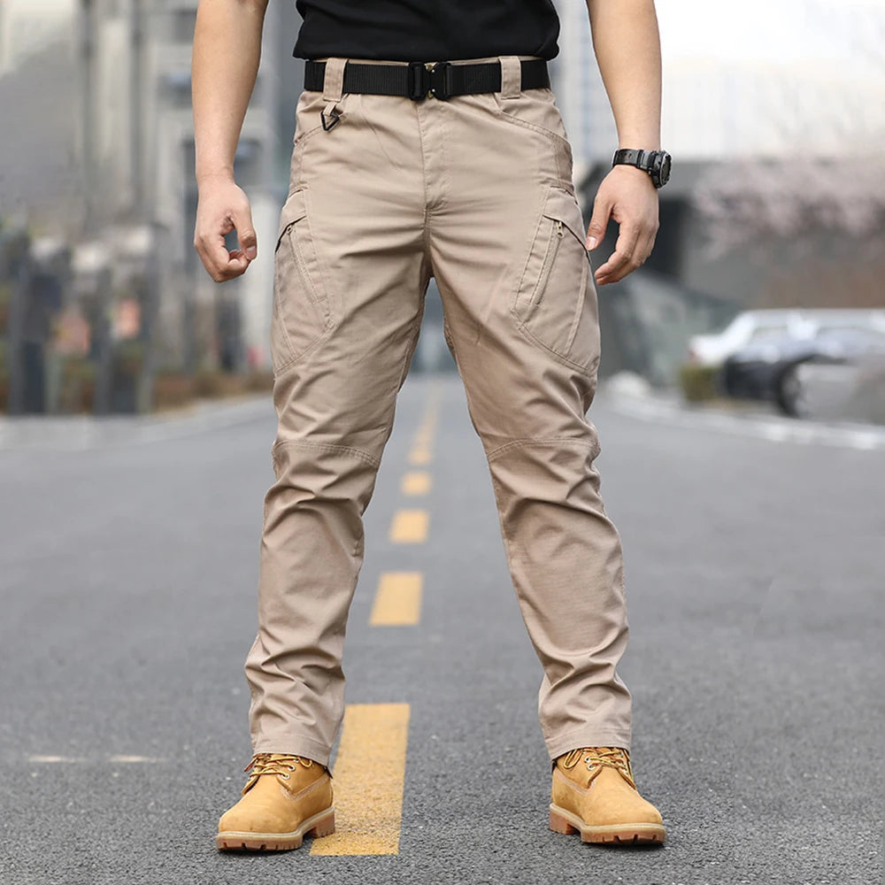 Men's tactical four seasons wear outdoor camouflage training wear-resistant multi-pocket pants