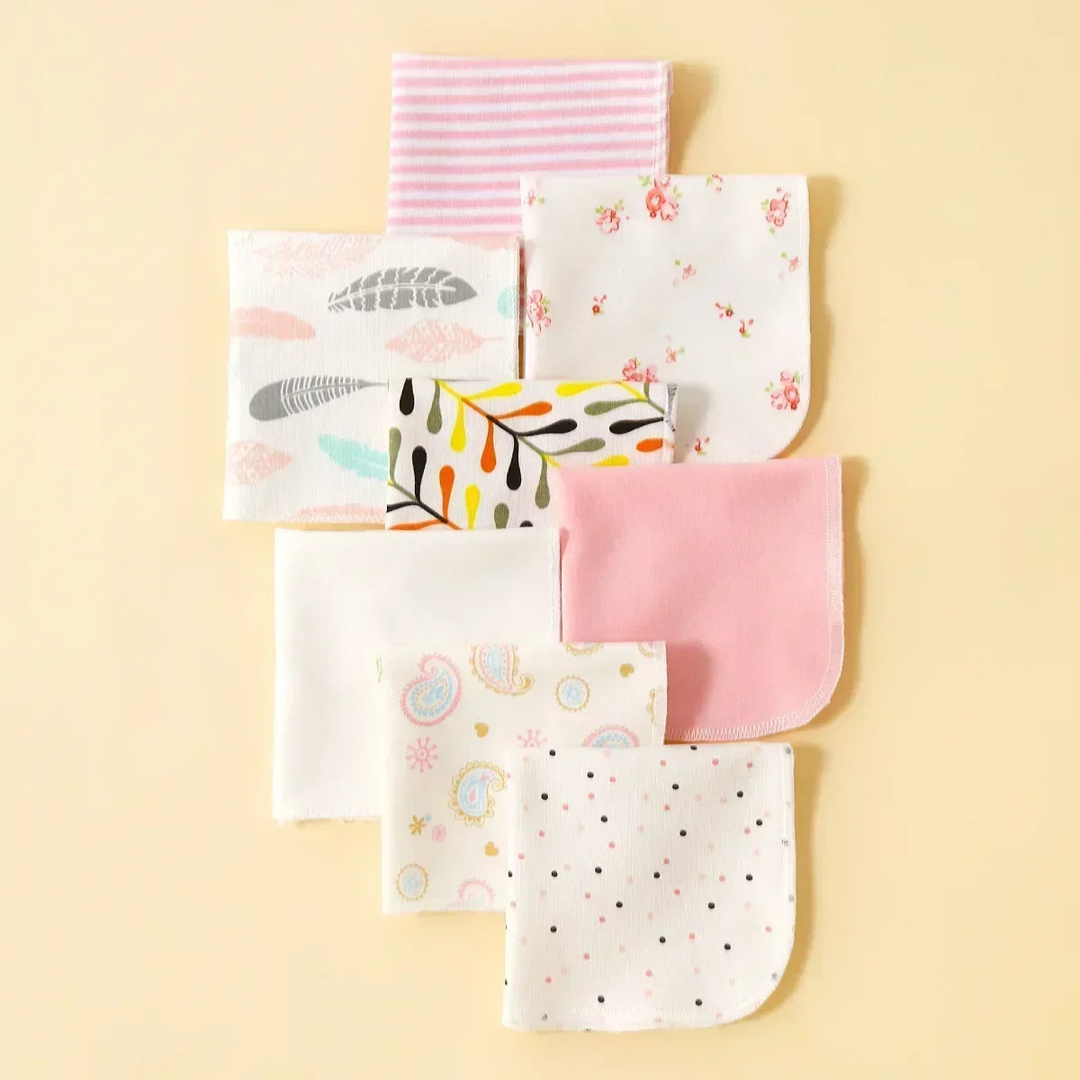 5/8 Pcs/Set Cotton Newborn Baby Towels Saliva Towel Nursing Towel