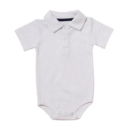 Summer Baby Boy Rompers Turn-down Collar For 0-2Y Toddlers