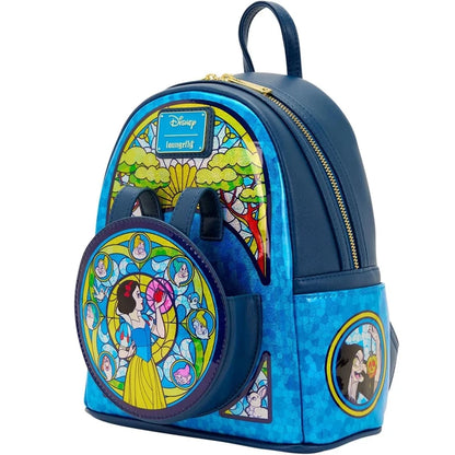 Loungefly Snow White Stained Glass Backpack & Wallet