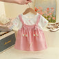Baby Girl Polka Dot Dress – Summer Outfit with 3D Bow, Sweet Birthday Party Dress for Toddlers