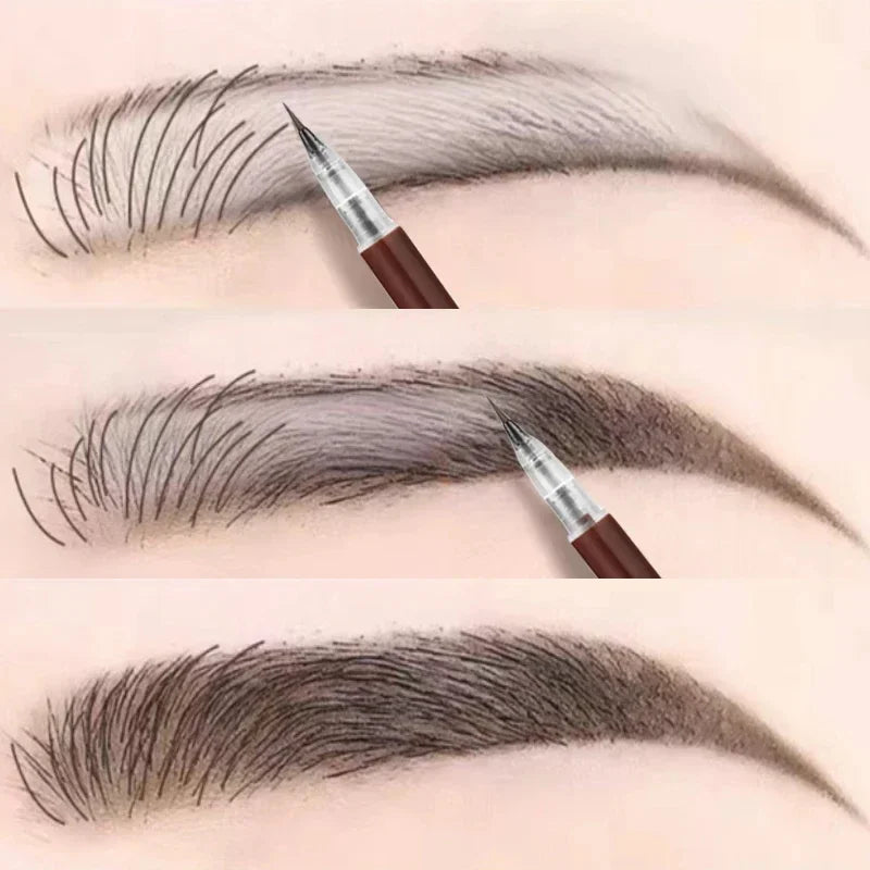 Ultra‑Fine Waterproof Eyebrow Pencil – Long‑Lasting, Smudge‑Proof Liquid Brow & Lying‑Silkworm Eyeliner