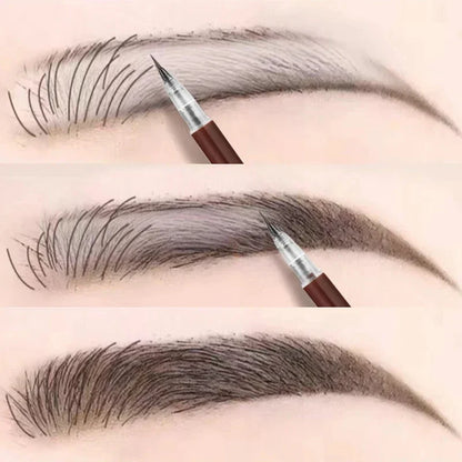 Ultra‑Fine Waterproof Eyebrow Pencil – Long‑Lasting, Smudge‑Proof Liquid Brow & Lying‑Silkworm Eyeliner