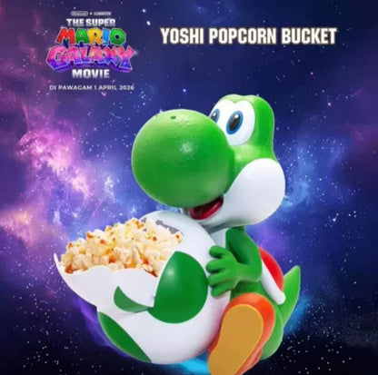 Green Dinosaur Popcorn Storage Bucket (Mario Galaxy Movie Model)