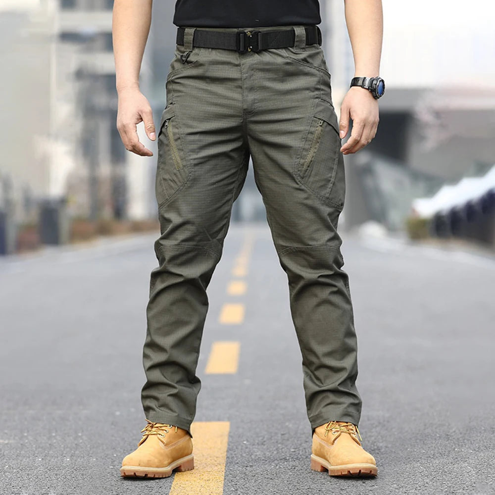Men's tactical four seasons wear outdoor camouflage training wear-resistant multi-pocket pants