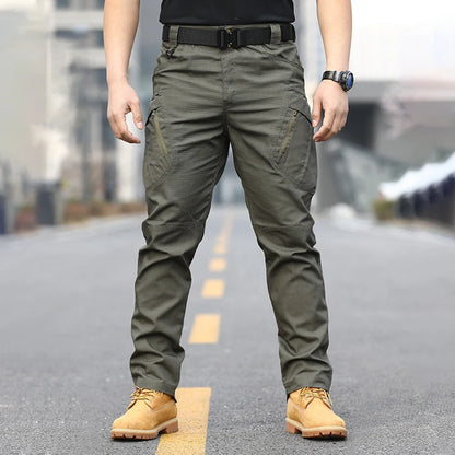 Men's tactical four seasons wear outdoor camouflage training wear-resistant multi-pocket pants