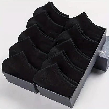 10/20/40 Pairs Men's Boat Socks Sweat Absorption Ankle